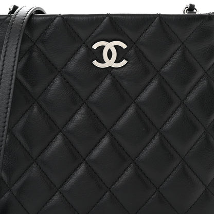 Chanel Lambskin Quilted Crossbody Bag Black 8 of 11