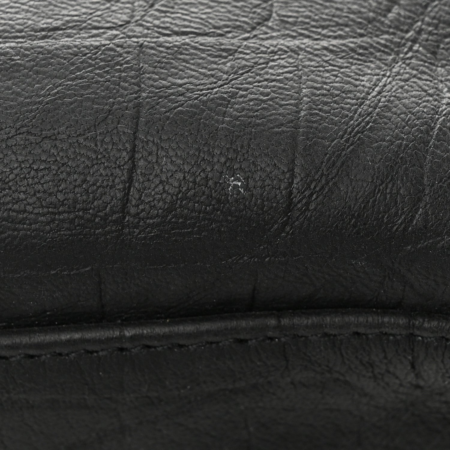 Saint Laurent Calfskin Crocodile Embossed Monogram Belt Bag Black 11 of 12