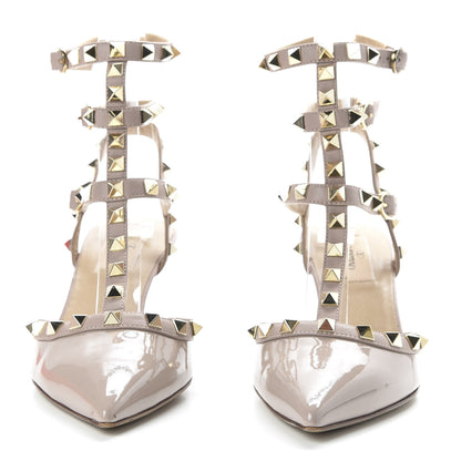 Valentino Garavani Patent Rockstud Ankle Strap 65mm Pumps 36 Poudre 2 of 9