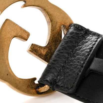 Gucci Calfskin Interlocking G Belt 95/38 Black 6 of 6