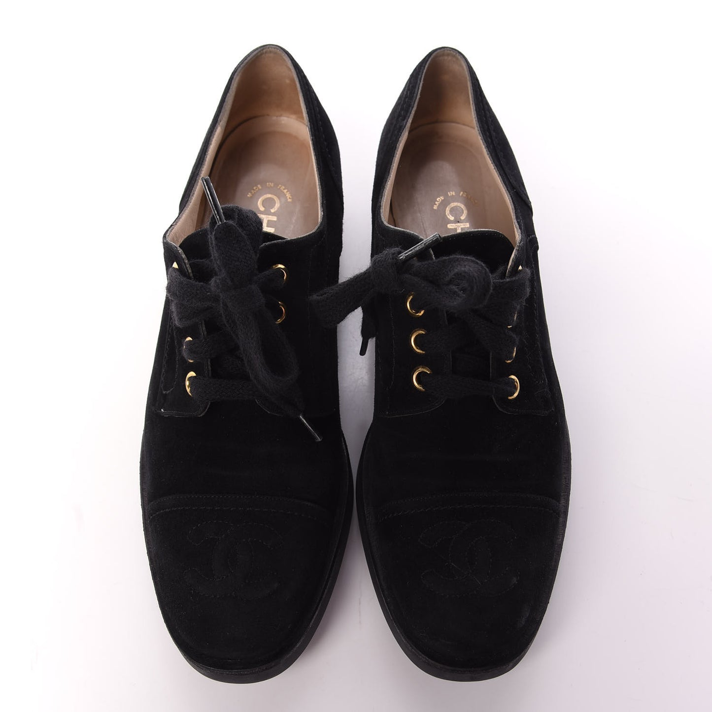Suede CC Lace Up Oxford 39.5 Black