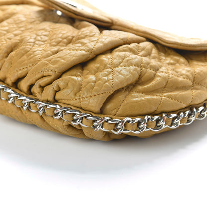 Chanel Washed Lambskin Quilted Large Chain Around Messenger Dark Beige 7 of 19