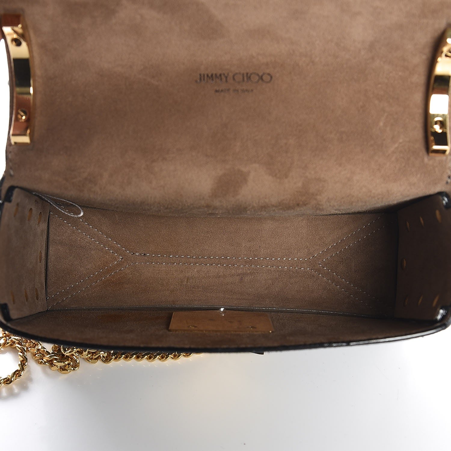 Jimmy Choo Denim Calfskin Lockett Petite Shoulder Bag Light Indigo 5 of 11