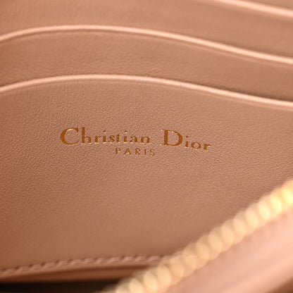Christian Dior Calfskin Cannage Caro Zipped Pouch With Chain Fard 8 of 13