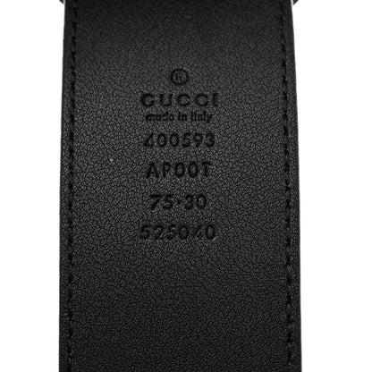 Gucci Calfskin Double G 40mm Belt 75 30 Black 3 of 6