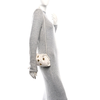 Bottega Veneta Nappa Intrecciato Studded The Mini Pouch Chalk 2 of 10