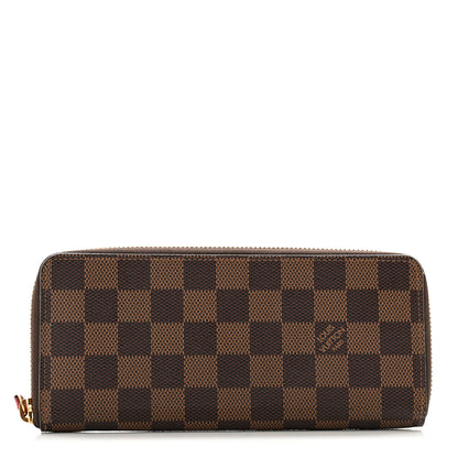 Louis Vuitton Damier Ebene Clemence Wallet Cherry 1 of 11