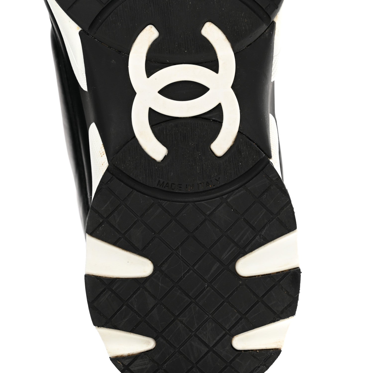 Chanel Calfskin CC Sneakers 40 Black 7 of 10