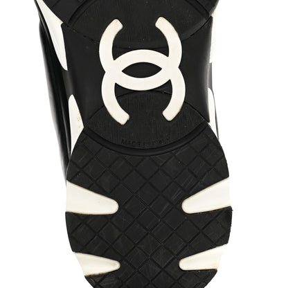 Chanel Calfskin CC Sneakers 40 Black 7 of 10