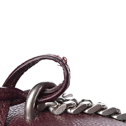 Saint Laurent Grained Calfskin Medium Monogram Sunset Bordeaux 9 of 11
