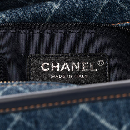 Chanel Denim Calfskin Large Gabrielle Hobo Blue 6 of 9