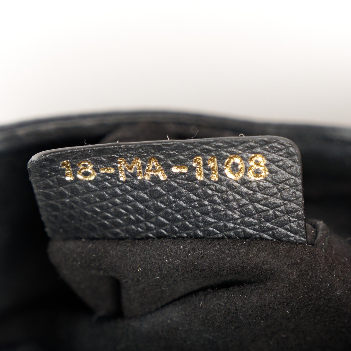 Grained Calfskin Mini Saddle Bag Black