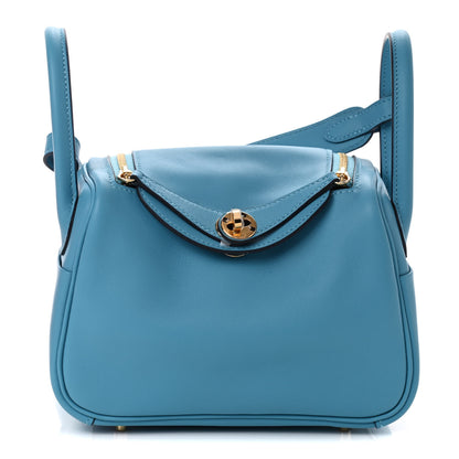 Hermes Swift Mini Lindy 20 Bleu Du Nord 1 of 9