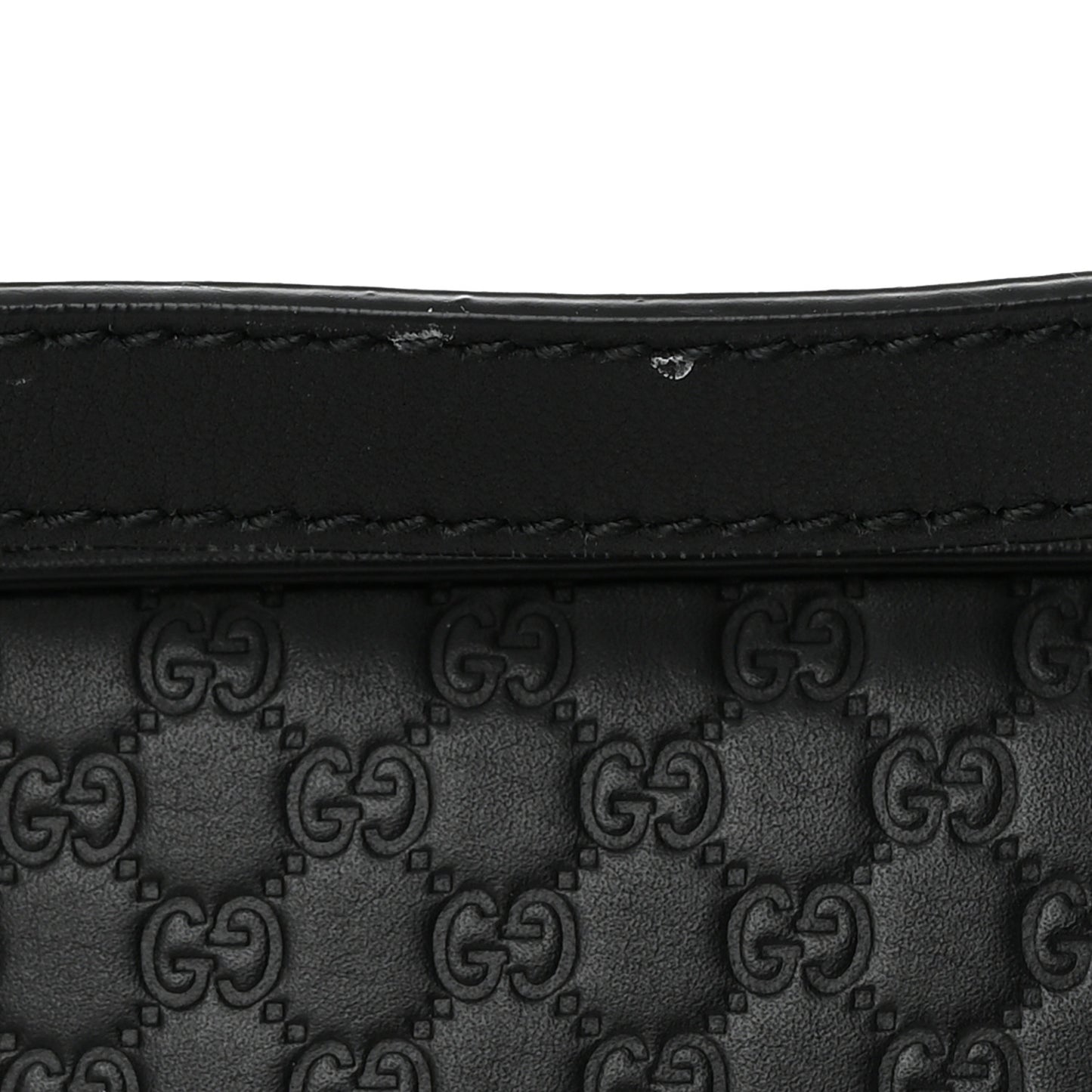 Soft Microguccissima Small Zippered Satchel Black