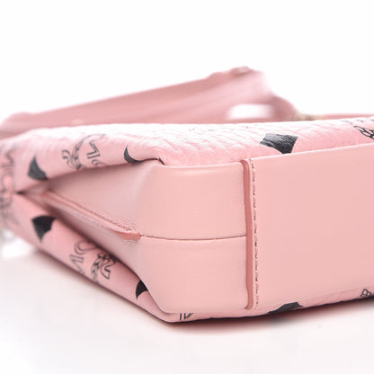 MCM Visetos Medium Millie Zip Crossbody Bag Soft Pink 7 of 8