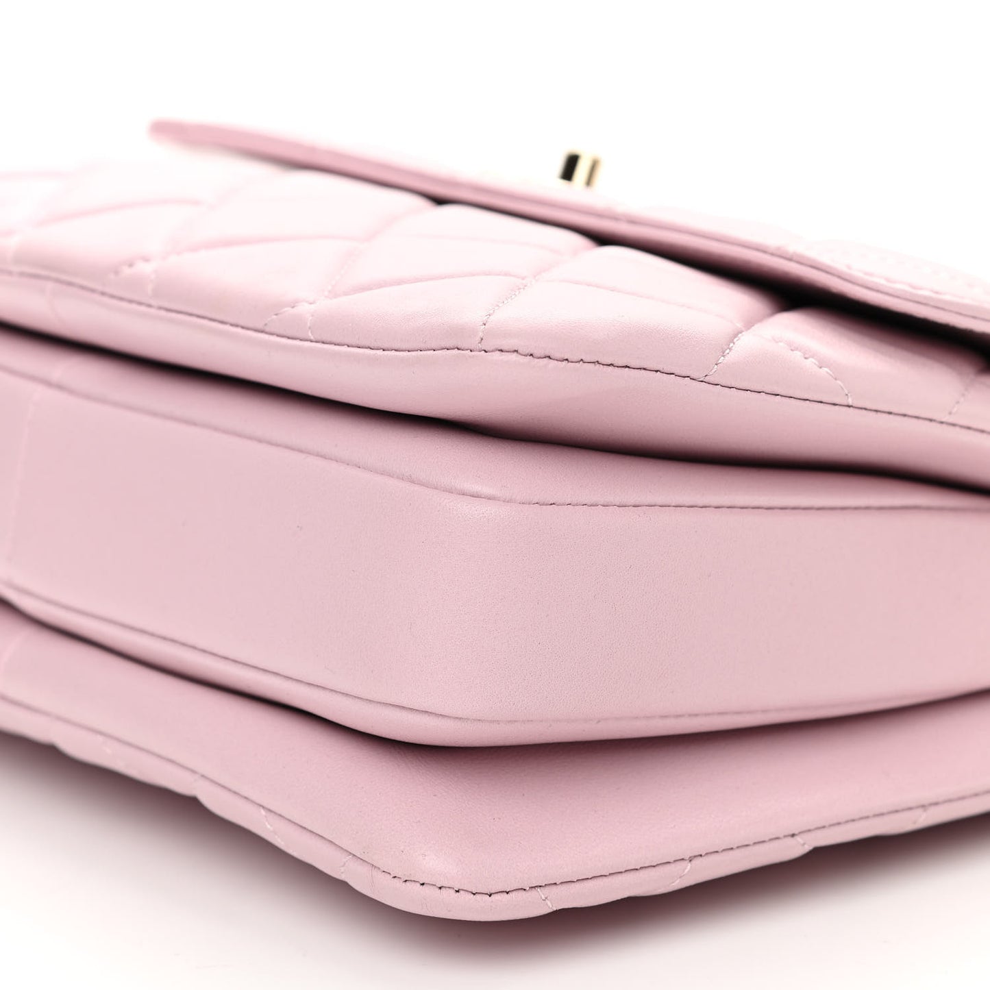 Lambskin Quilted Small Trendy CC Flap Dual Handle Bag Light Pink