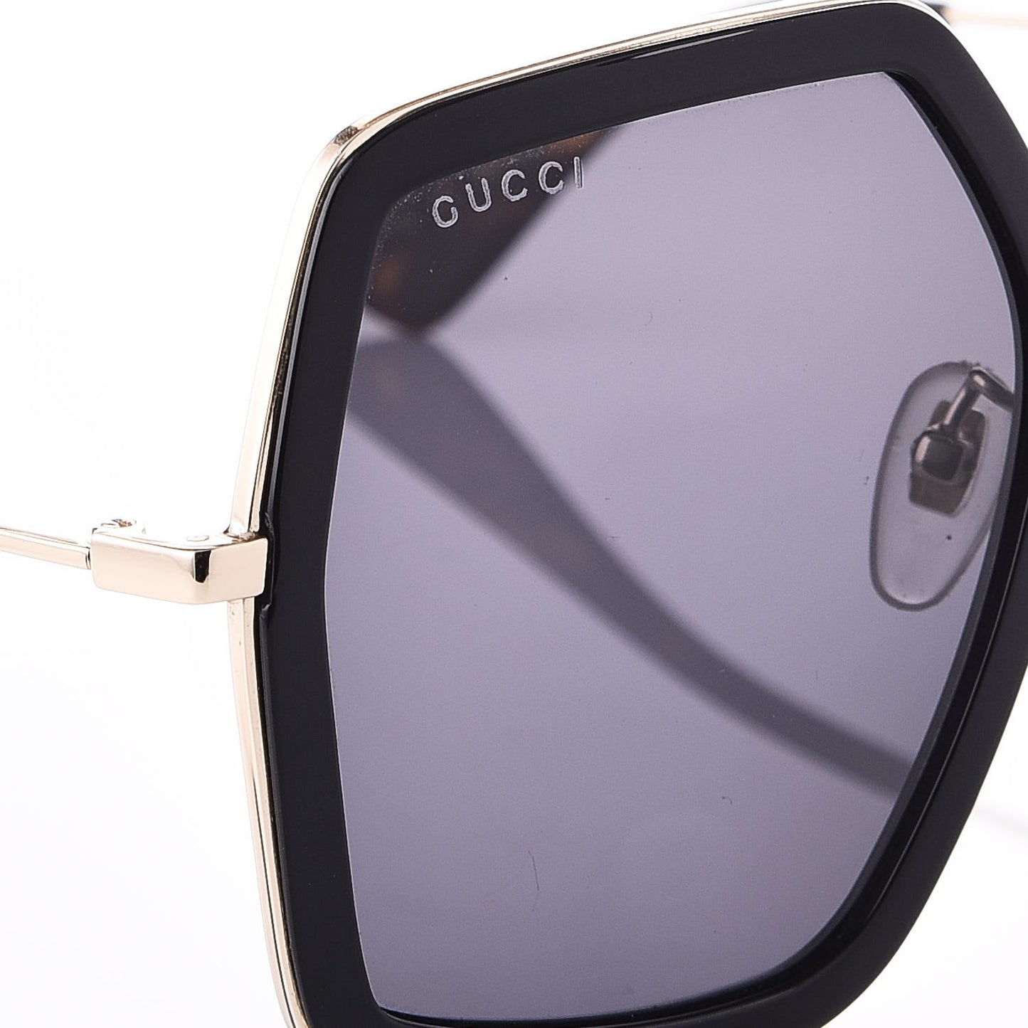 Square Frame GG0106S Sunglasses Black