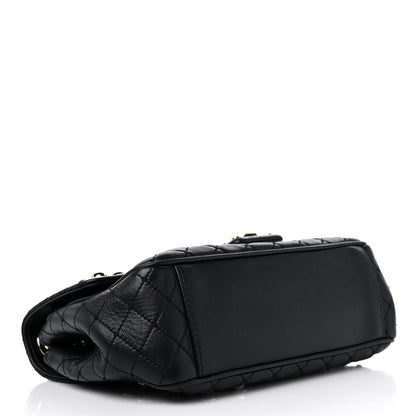 Dolce & Gabbana Lambskin Watersnake Embellished Lucia Shoulder Bag Black 5 of 11