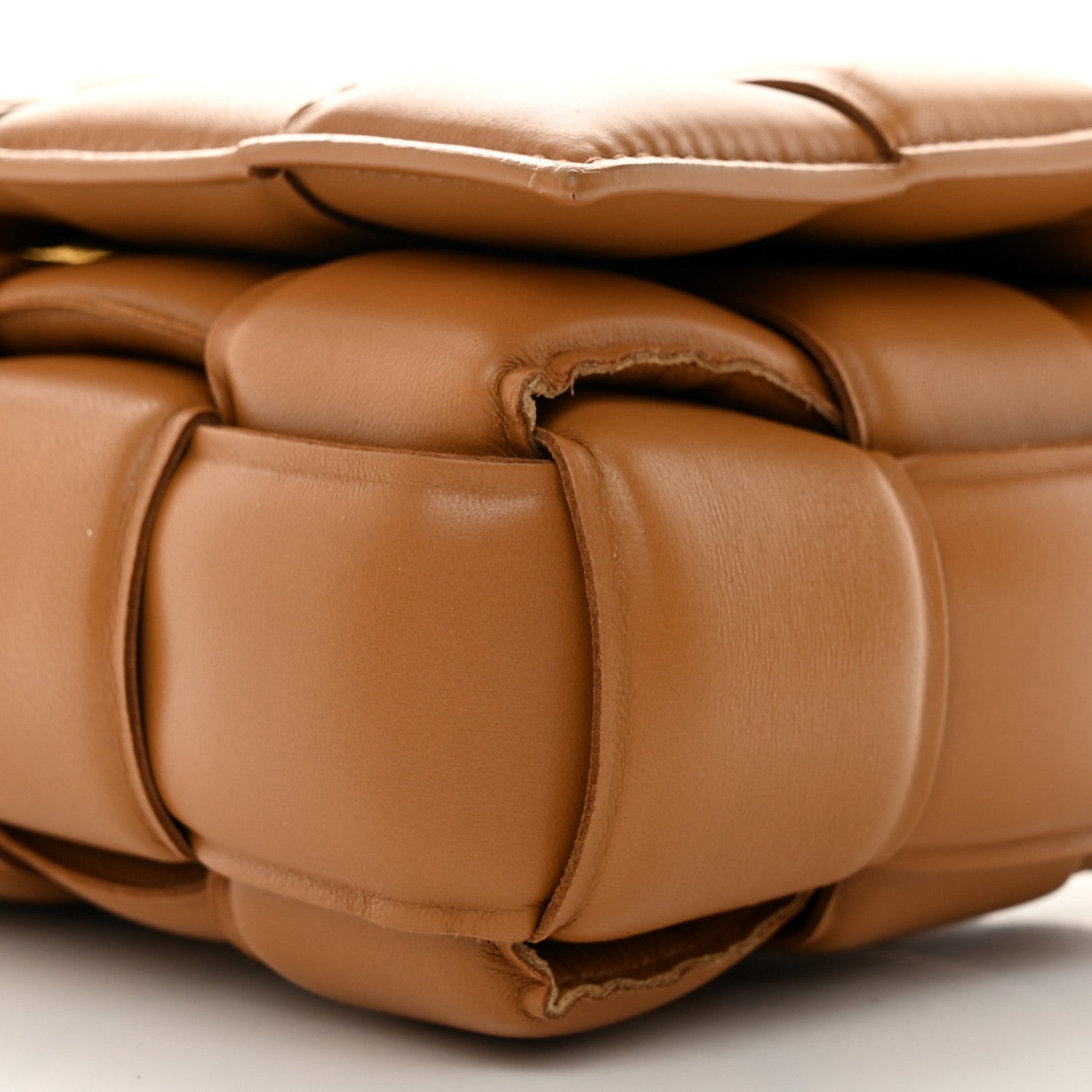 Bottega Veneta Nappa Maxi Intreccio Padded Cassette Crossbody Bag Caramel 10 of 10