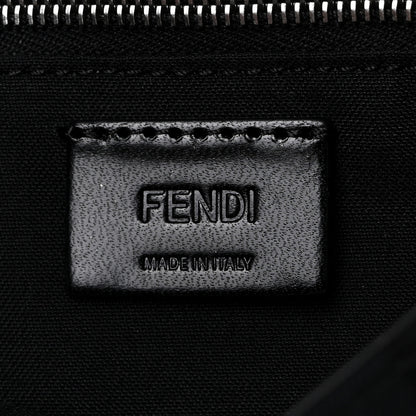 Fendi Recycled Nylon Vitello Grace Light Pequin Baguette Belt Pouch Black 6 of 9