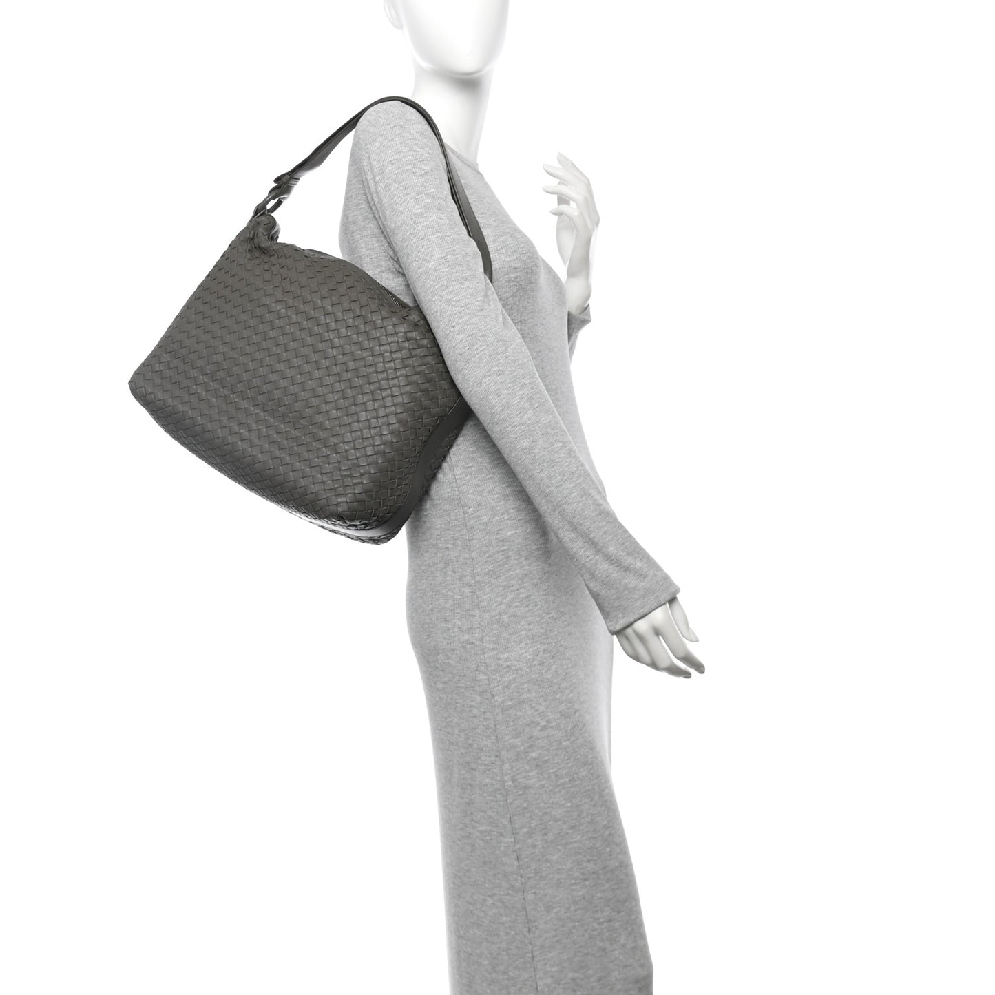 Nappa Intrecciato Hobo Shadow