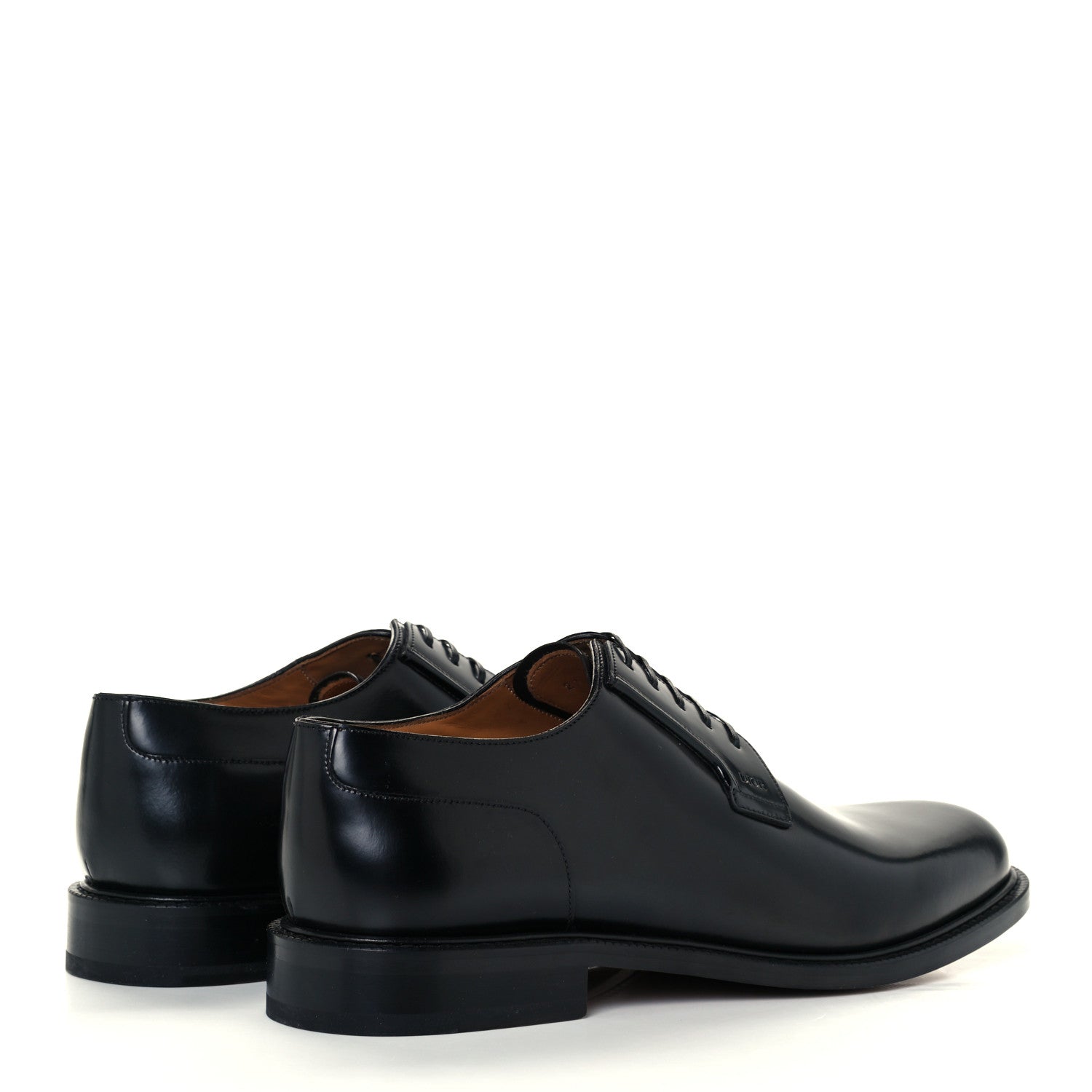 Christian Dior Polished Calfskin Mens Derby Shoe 45 Black 4 of 11