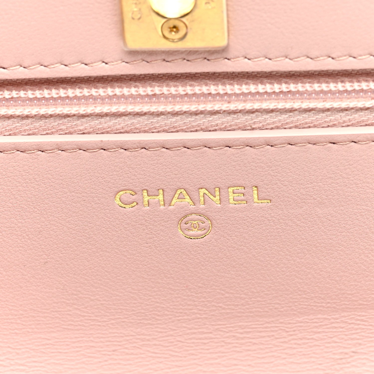 Chanel Lambskin Quilted CC Camellia Crush Wallet on Chain WOC Pink 6 of 11