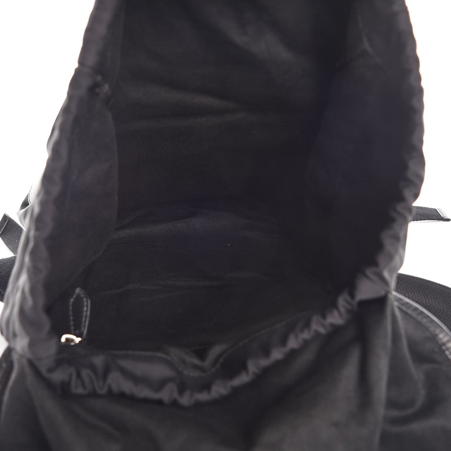 Nylon Calfskin Rider Backpack Black