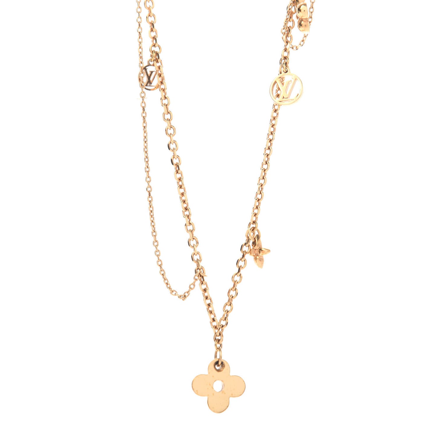 Metal Blooming Supple Necklace Gold