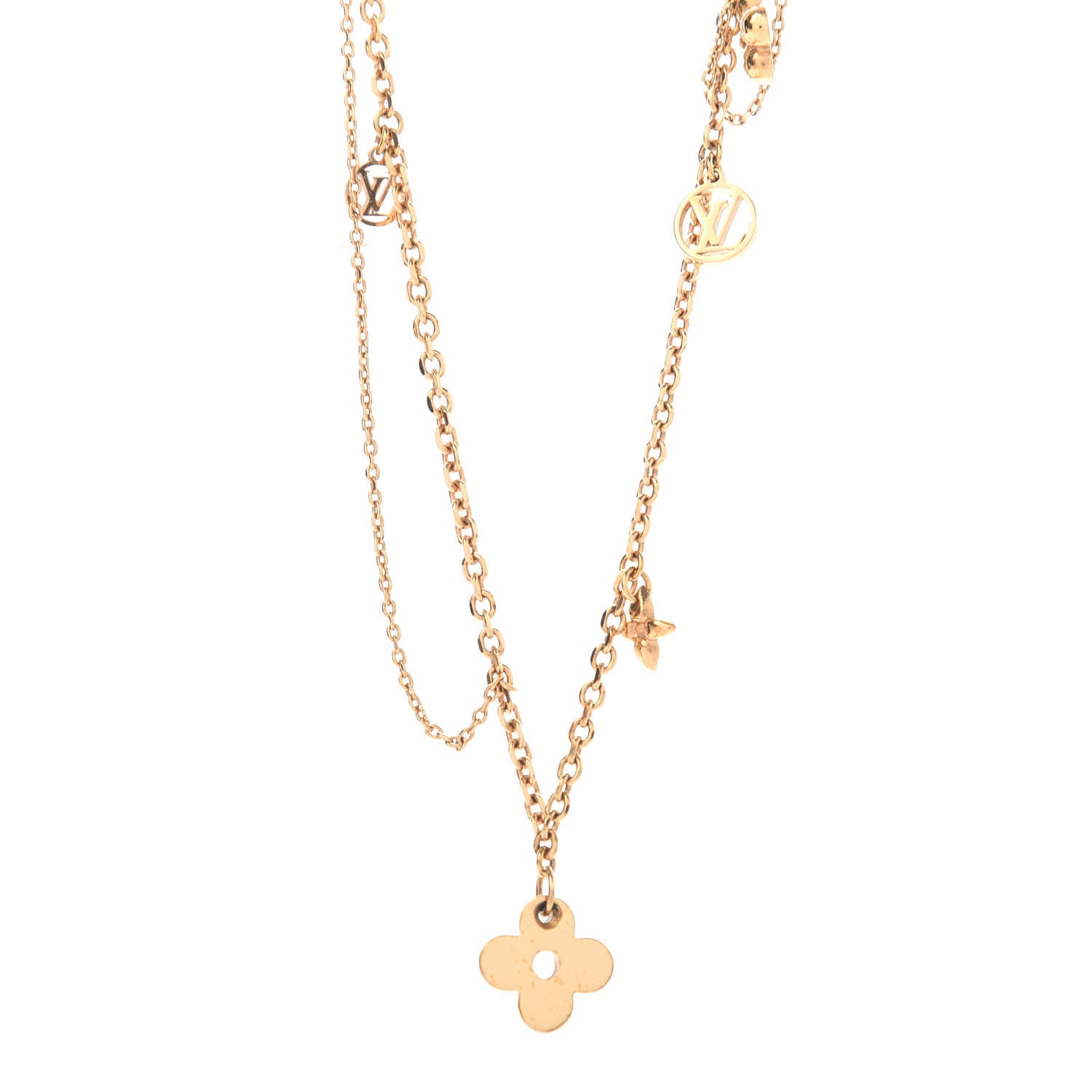 Louis Vuitton Metal Blooming Supple Necklace Gold 4 of 7