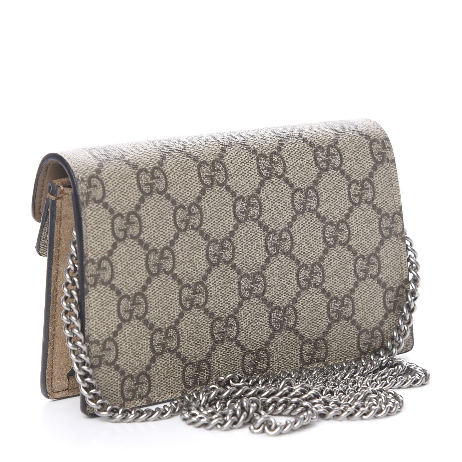 Gucci GG Supreme Monogram Super Mini Dionysus Shoulder Bag Taupe 3 of 11