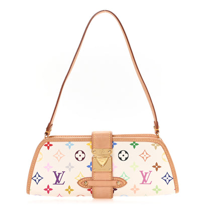 Louis Vuitton Monogram Multicolor Shirley White White 1 of 9
