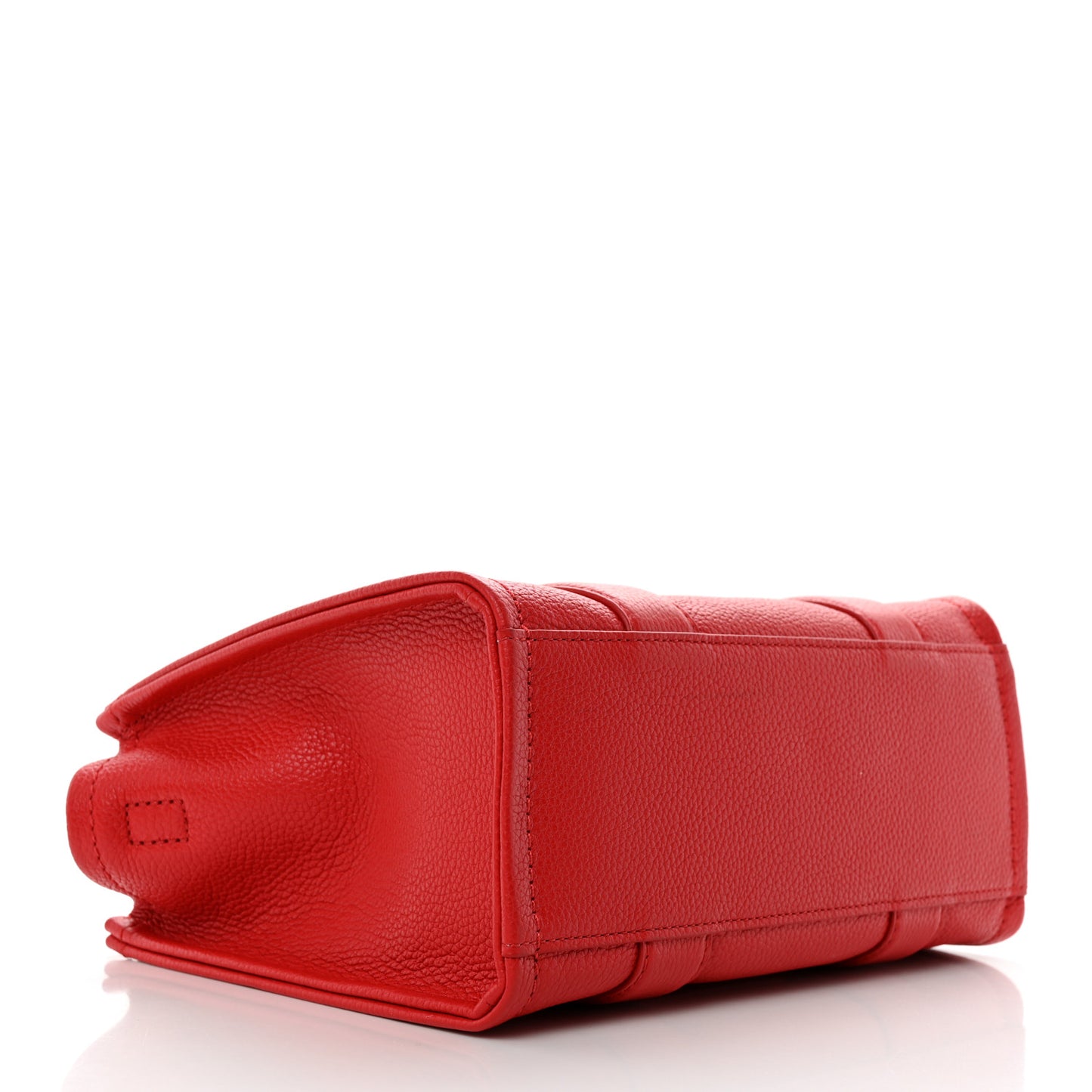 Grained Calfskin Small The Tote Bag Red
