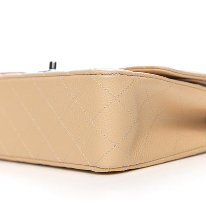 Chanel Caviar Quilted Medium Double Flap Beige 8 of 10