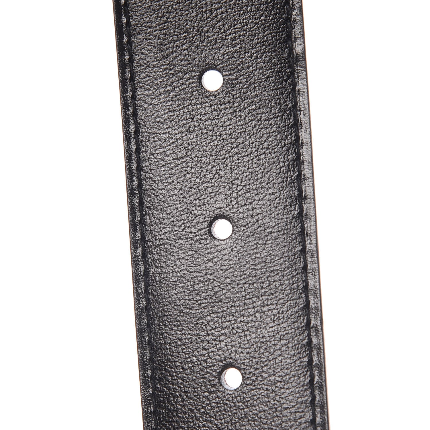 Hermes Box Togo 32mm Guilloche H Belt 85 Black Bordeaux 6 of 6