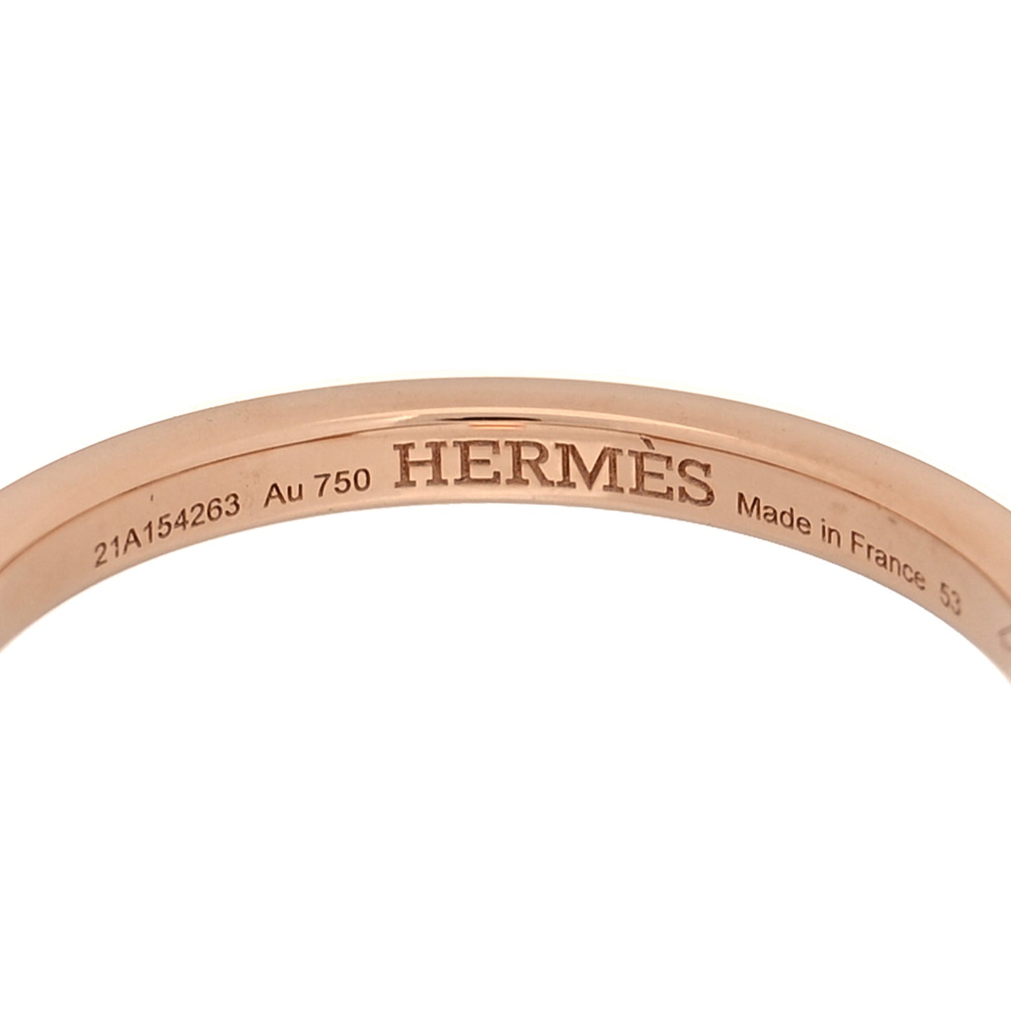 18K Rose Gold Diamond MM Chaine d'Ancre Contour Ring 53 6.5