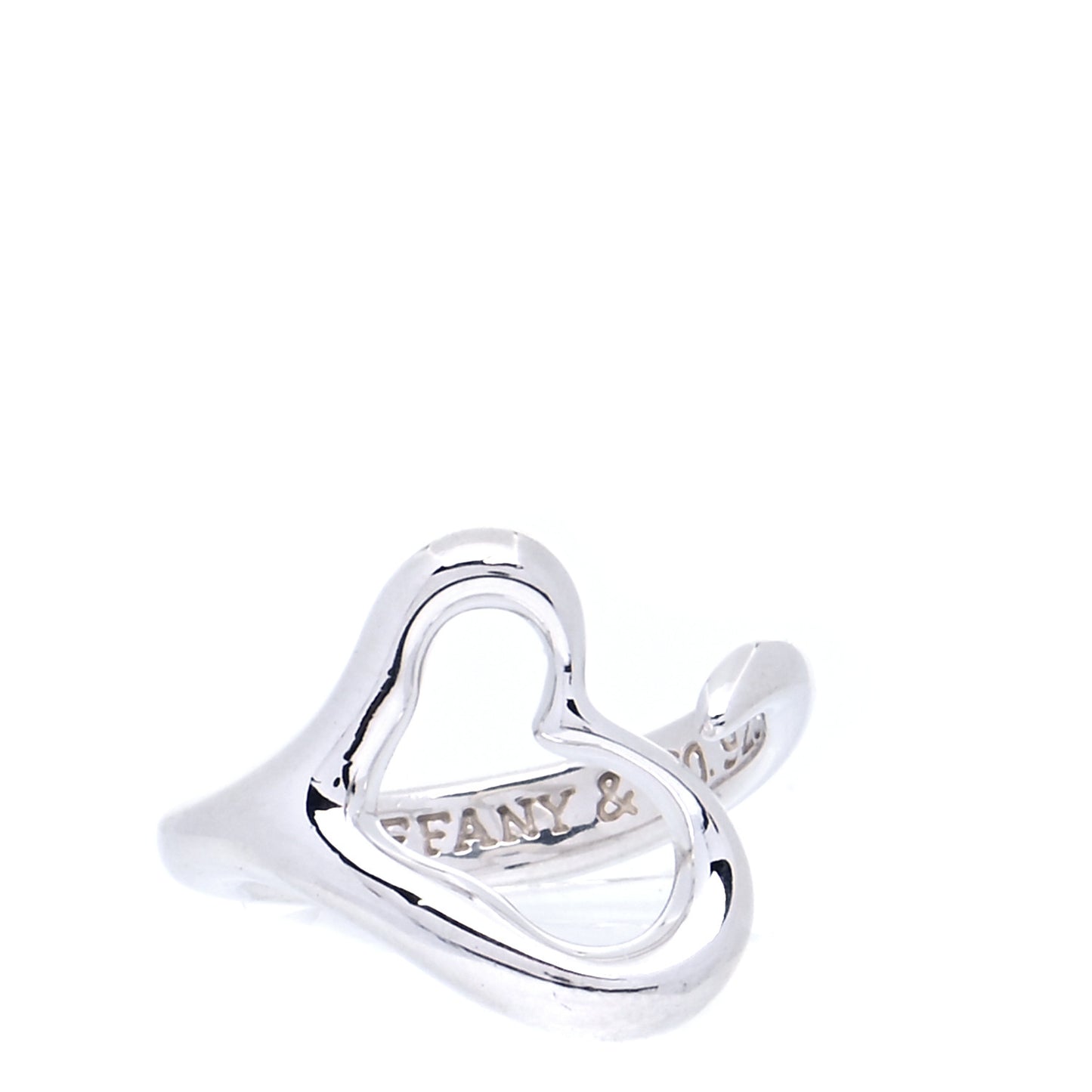 Sterling Silver Elsa Peretti Open Heart Ring 47 4