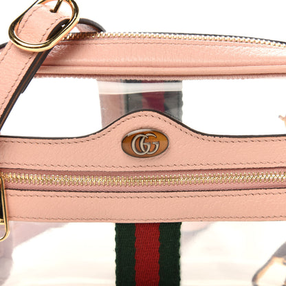 Gucci Vinyl Web Mini Ophidia Transparent Shoulder Bag Perfect Pink 10 of 10