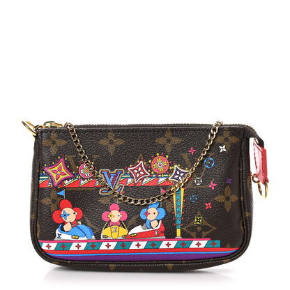 Louis Vuitton Monogram 2020 Christmas Animation Bumper Cars Mini Pochette Accessories Coquelicot 1 of 11