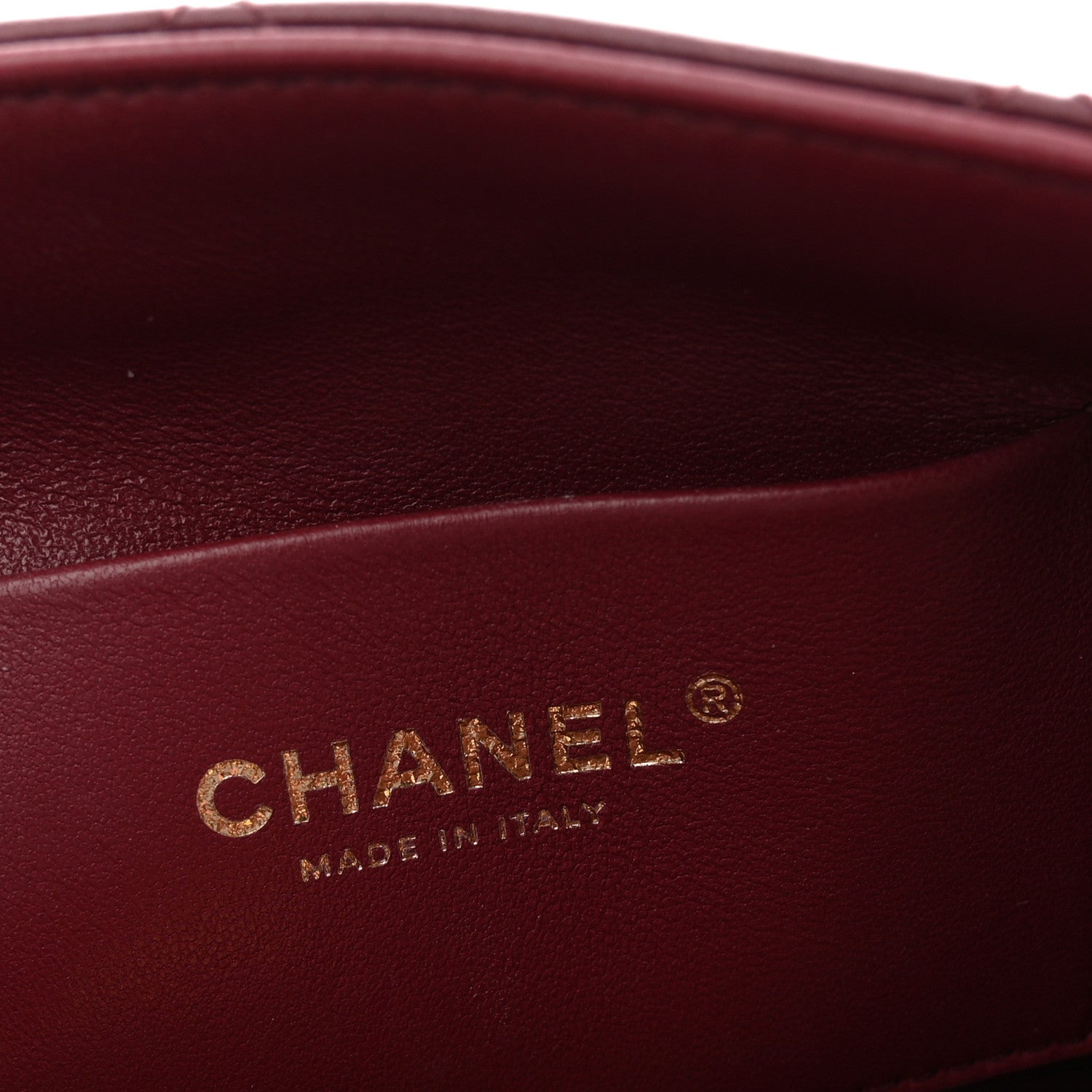 Chanel Lambskin Quilted Small Eyes On You Shopping Bag Dark Burgundy 6 of 11
