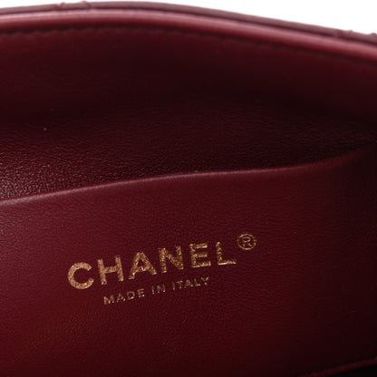 Chanel Lambskin Quilted Small Eyes On You Shopping Bag Dark Burgundy 6 of 11