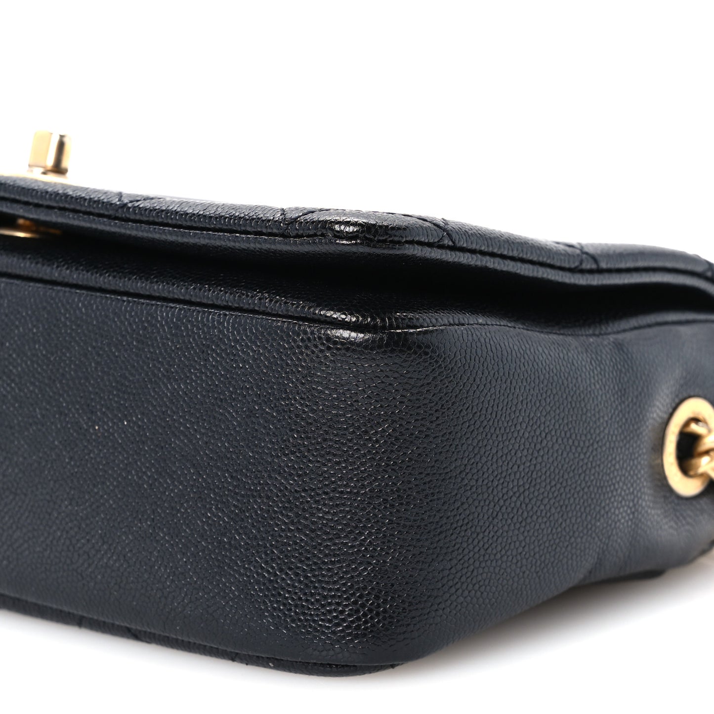 Caviar Quilted Small Fashion Therapy Flap Bag Black