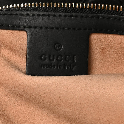 Gucci Soft GG Supreme Monogram Bees Medium Crossbody Tote Beige Oro Black 6 of 11