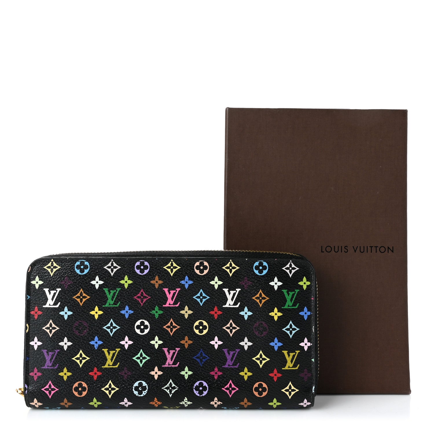 Louis Vuitton Monogram Multicolor Zippy Wallet Black Grenade 8 of 8