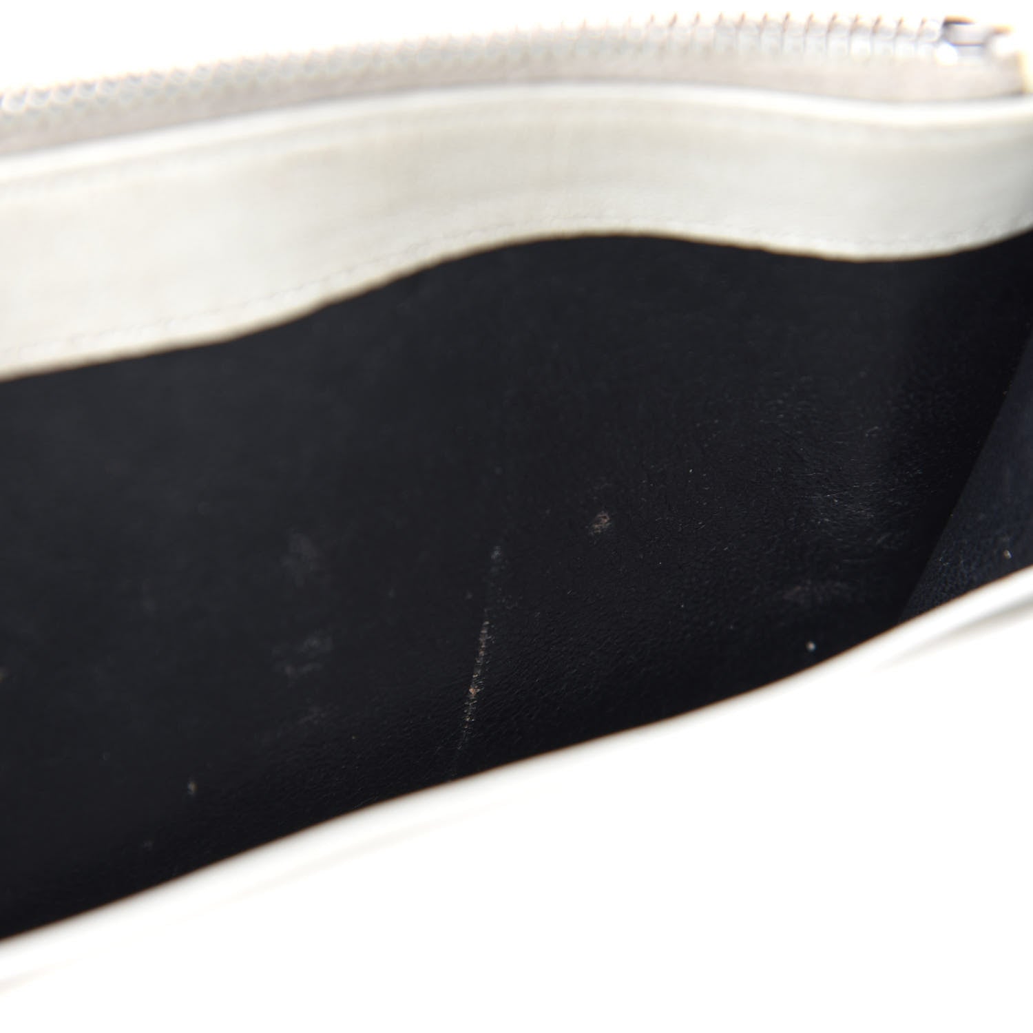 Saint Laurent Calfskin Crocodile Embossed Kate Monogram Tassel Chain Wallet Cremasoft 11 of 16