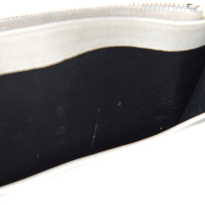 Saint Laurent Calfskin Crocodile Embossed Kate Monogram Tassel Chain Wallet Cremasoft 11 of 16