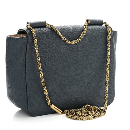 Chloe Goatskin Small Elsie Shoulder Bag Navy 3 of 10