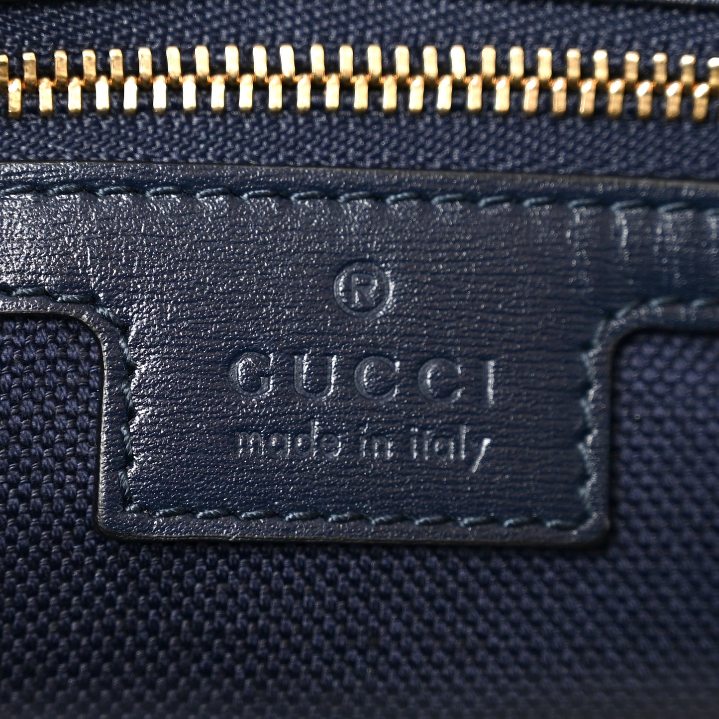 GG Monogram Denim Small Luce Shoulder Bag Blue