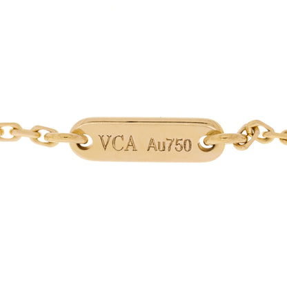 Van Cleef & Arpels 18K Yellow Gold Mother of Pearl Sweet Alhambra Butterfly Bracelet 5 of 6