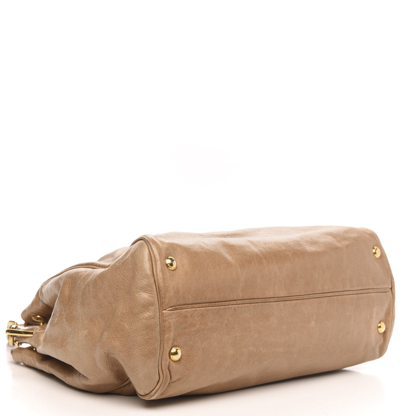 Vitello Shine Top Handle Bag Sughero